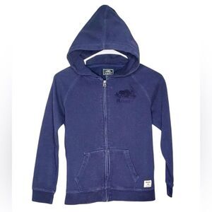 Roots kids Navy Zip Up Hoodie Size large